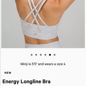 Lululemon energy longline bra
